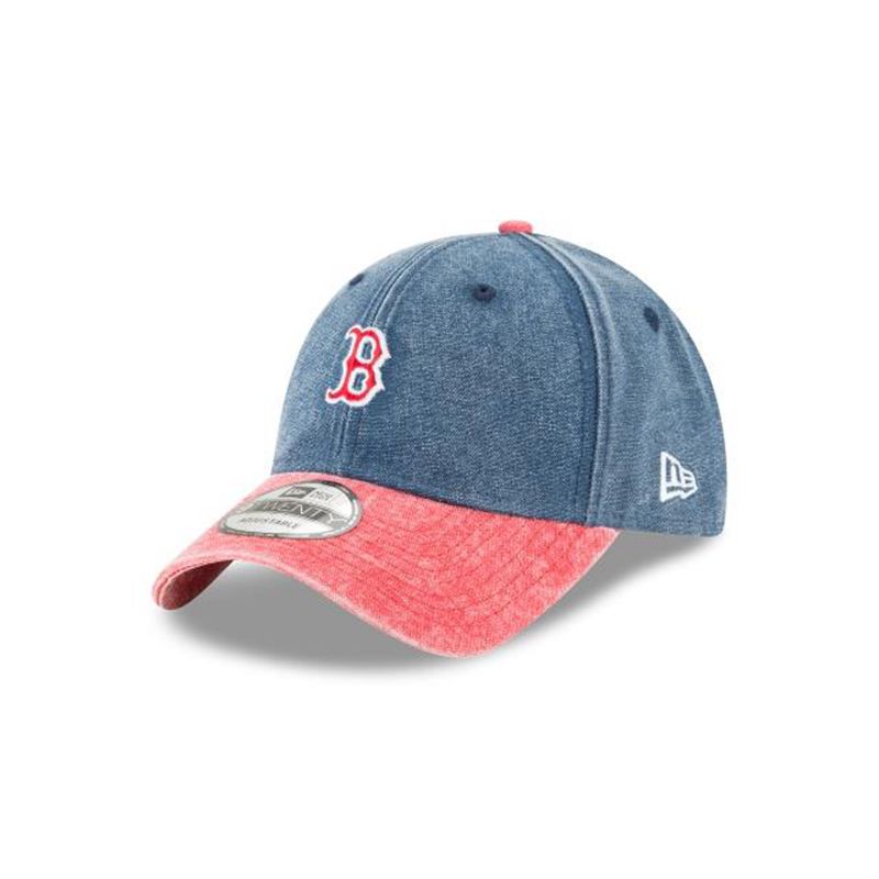 MLB Boston Red Sox Rugged Canvas 9Twenty Adjustable (BIZ6492) - Blue New Era Caps